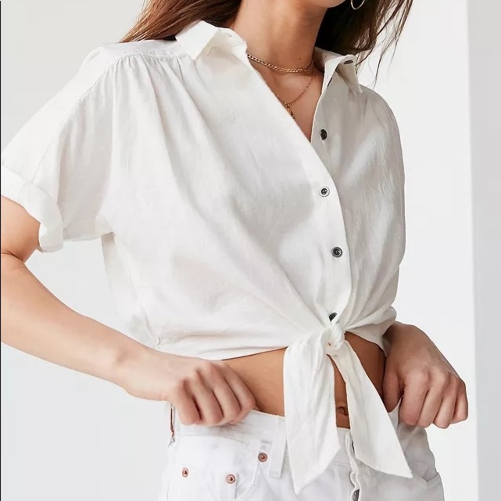 Urban Outfitters BDG Jena Tie-Front Blouse